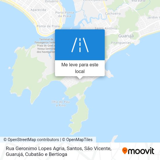 Rua Geronimo Lopes Agria mapa
