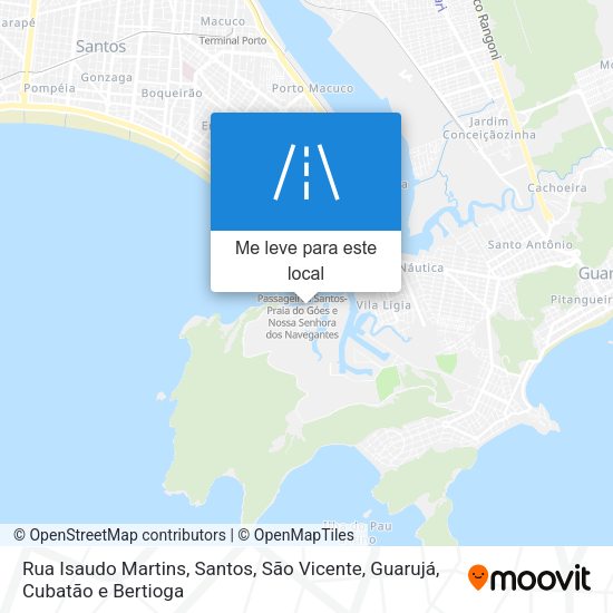 Rua Isaudo Martins mapa