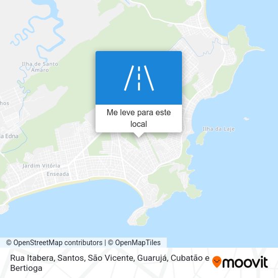 Rua Itabera mapa