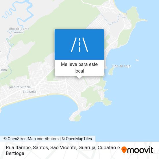 Rua Itambé mapa