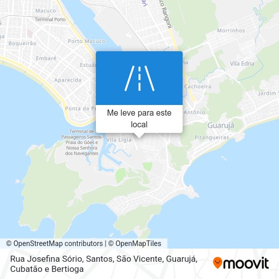 Rua Josefina Sório mapa
