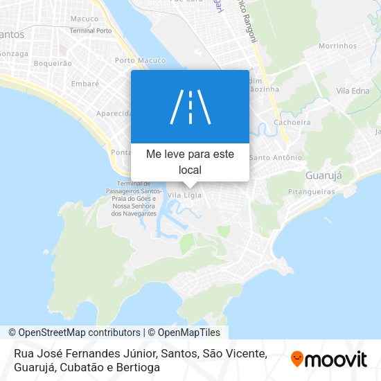 Rua José Fernandes Júnior mapa