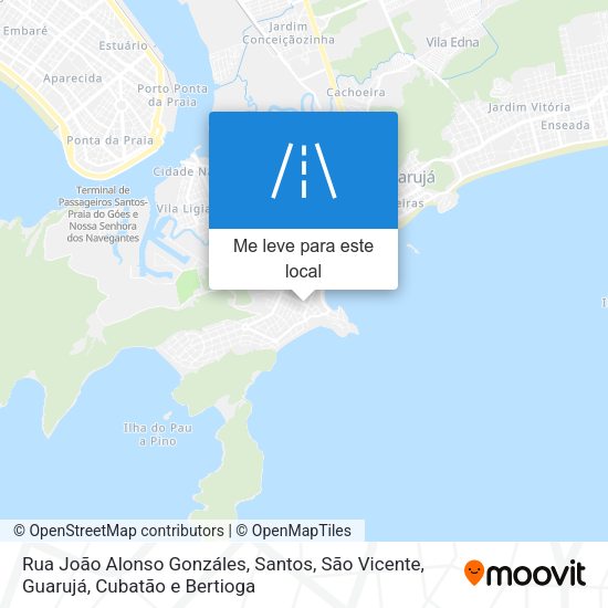 Rua João Alonso Gonzáles mapa