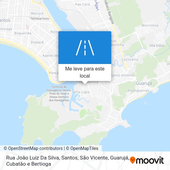 Rua João Luiz Da Silva mapa
