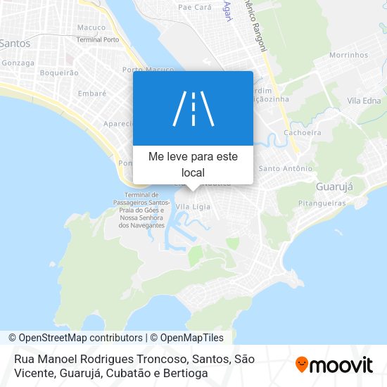 Rua Manoel Rodrigues Troncoso mapa