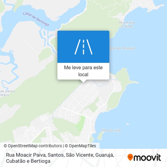 Rua Moacir Paiva mapa