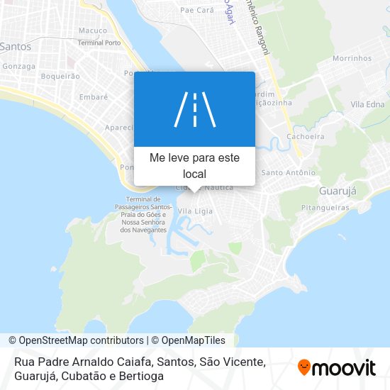 Rua Padre Arnaldo Caiafa mapa