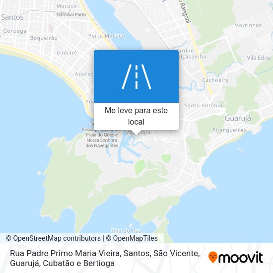 Rua Padre Primo Maria Vieira mapa