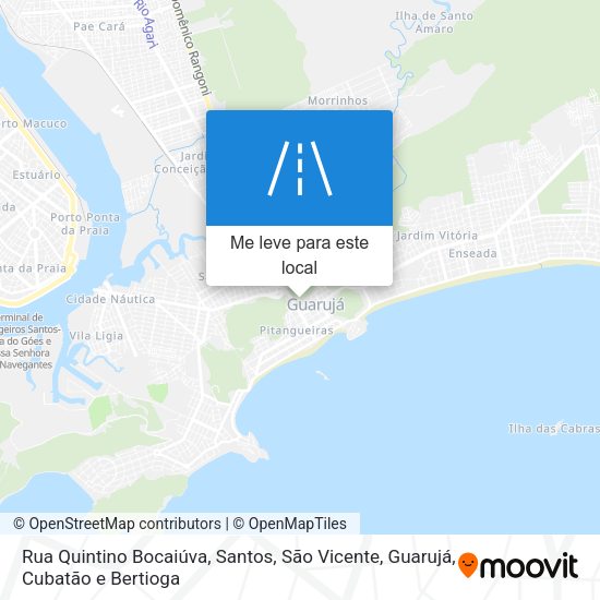 Rua Quintino Bocaiúva mapa
