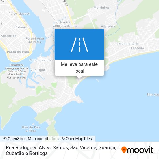 Rua Rodrigues Alves mapa