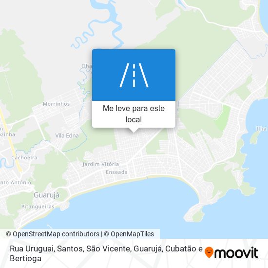 Rua Uruguai mapa