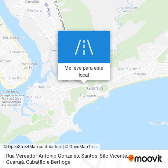 Rua Vereador Antonio Gonzales mapa