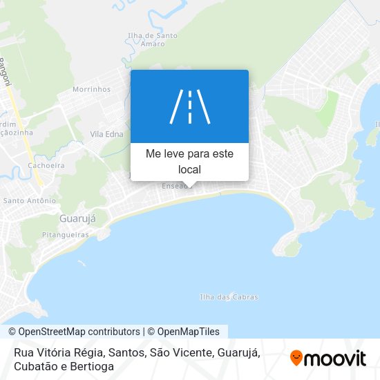 Rua Vitória Régia mapa