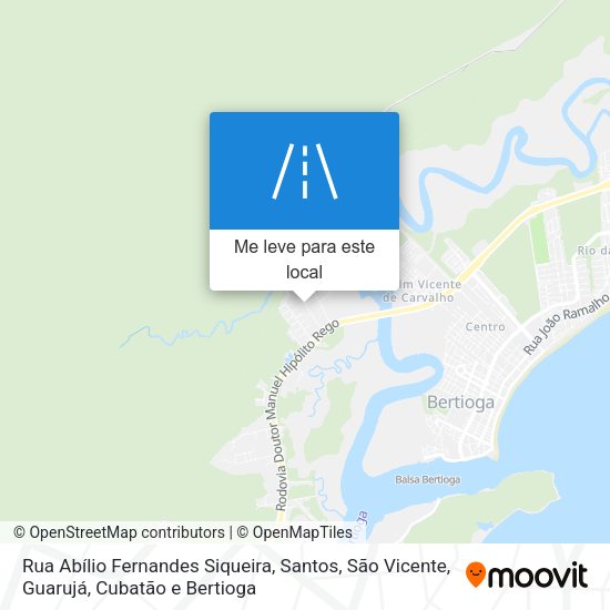 Rua Abílio Fernandes Siqueira mapa
