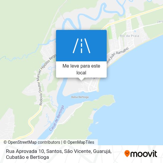 Rua Aprovada 10 mapa