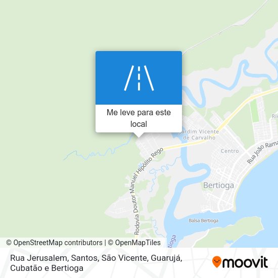 Rua Jerusalem mapa