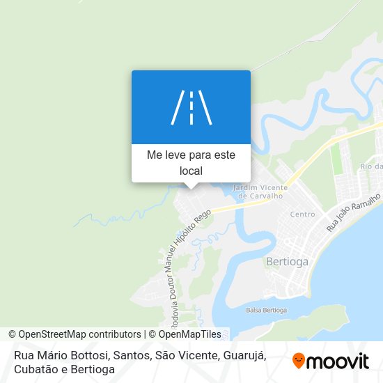 Rua Mário Bottosi mapa
