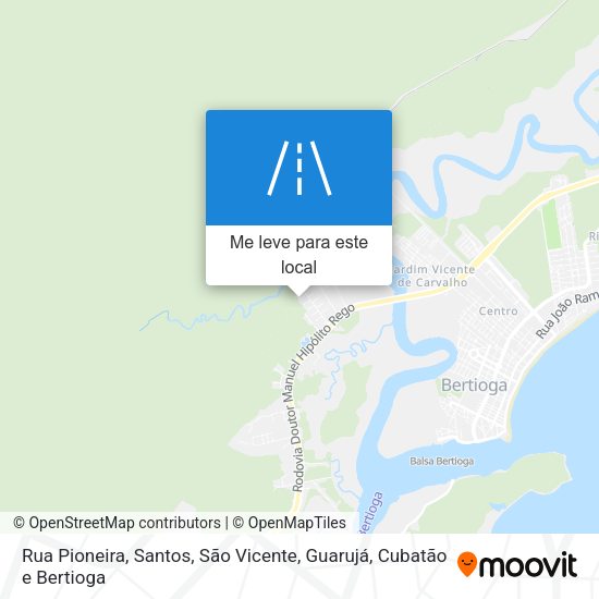 Rua Pioneira mapa