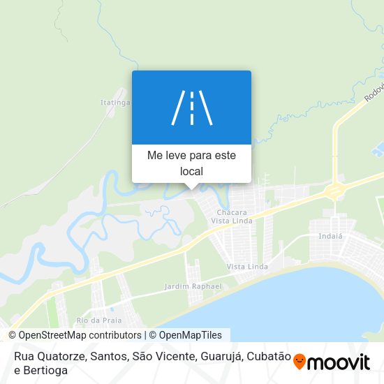 Rua Quatorze mapa