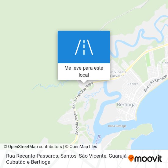 Rua Recanto Passaros mapa