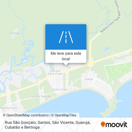 Rua São Gonçalo mapa