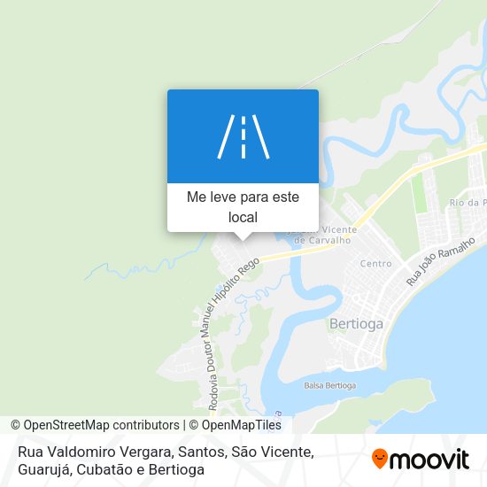 Rua Valdomiro Vergara mapa