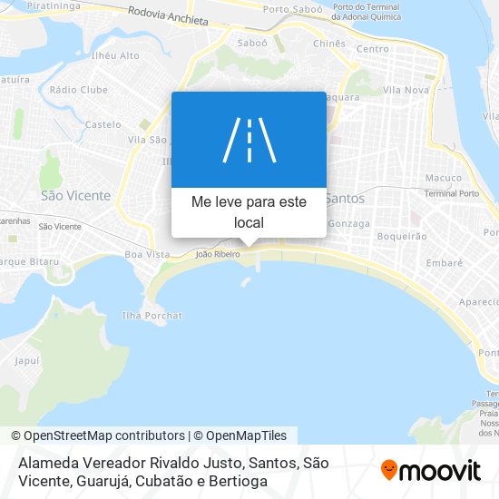 Alameda Vereador Rivaldo Justo mapa