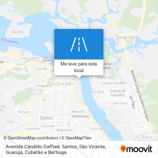 Avenida Cândido Gaffreé mapa