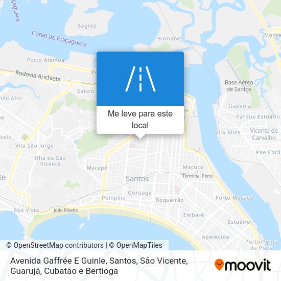 Avenida Gaffrée E Guinle mapa