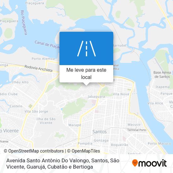 Avenida Santo Antônio Do Valongo mapa