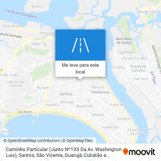 Caminho Particular (Junto Nº135 Da Av. Washington Luis) mapa