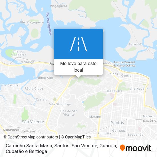 Caminho Santa Maria mapa