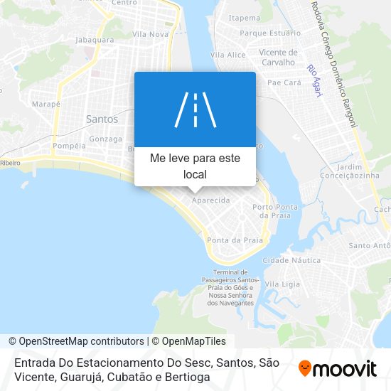 Entrada Do Estacionamento Do Sesc mapa