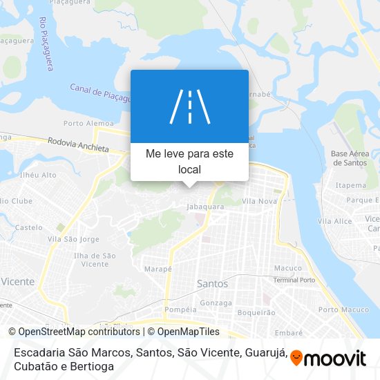 Escadaria São Marcos mapa