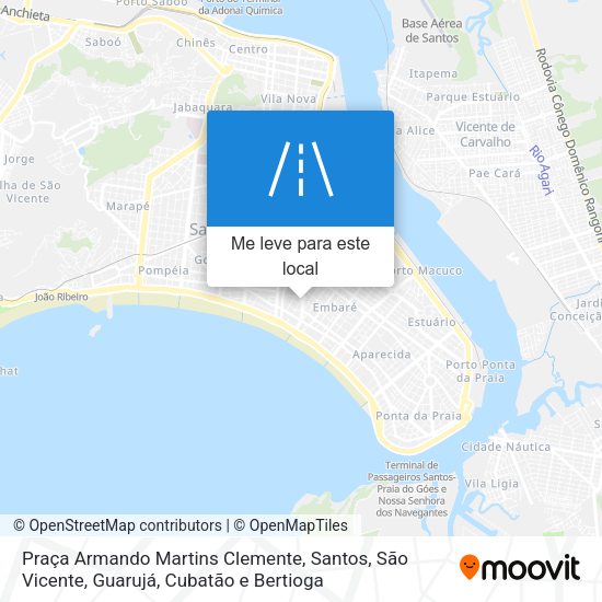 Praça Armando Martins Clemente mapa