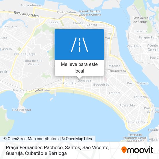 Praça Fernandes Pacheco mapa