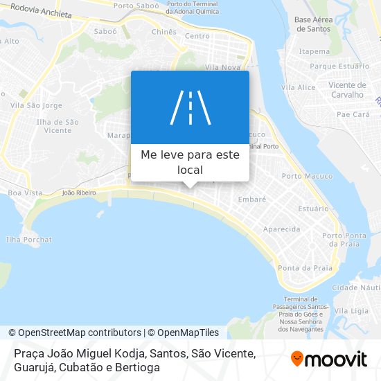 Praça João Miguel Kodja mapa