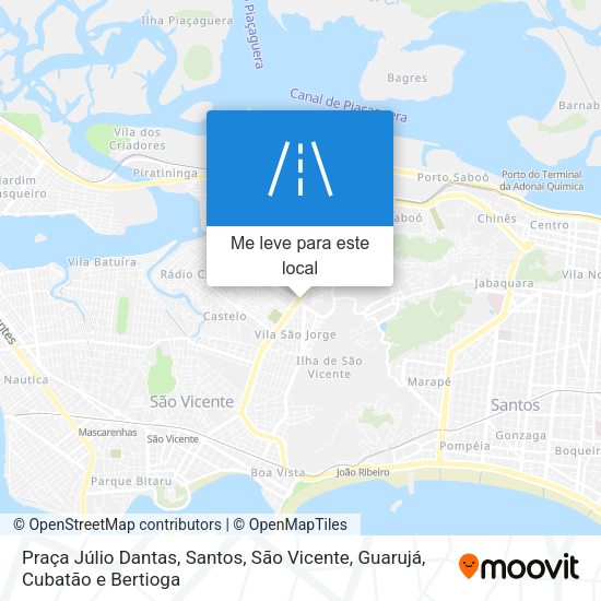 Praça Júlio Dantas mapa