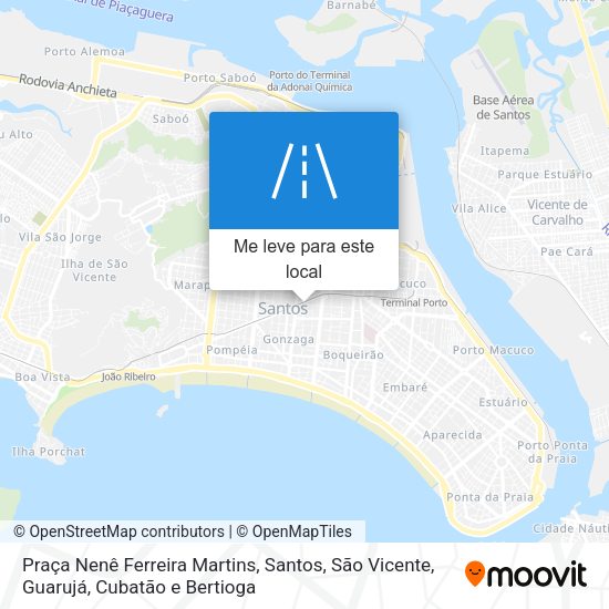 Praça Nenê Ferreira Martins mapa