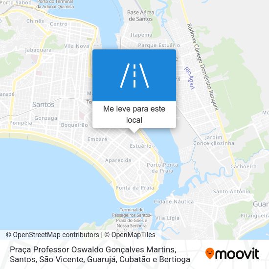 Praça Professor Oswaldo Gonçalves Martins mapa