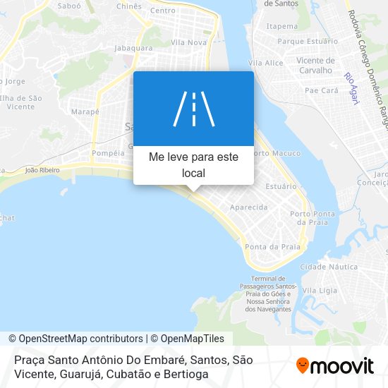 Praça Santo Antônio Do Embaré mapa