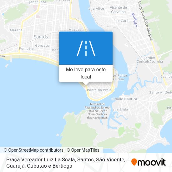 Praça Vereador Luiz La Scala mapa