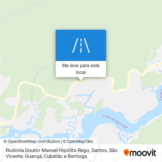 Rodovia Doutor Manuel Hipólito Rego mapa