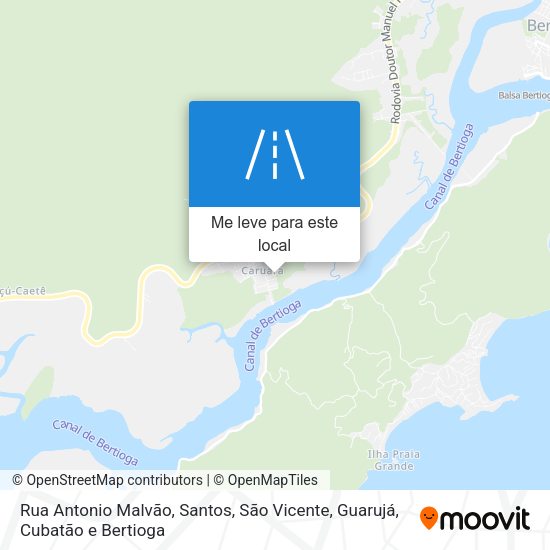 Rua Antonio Malvão mapa