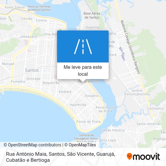 Rua Antônio Maia mapa
