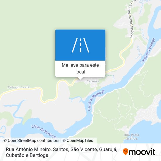 Rua Antônio Mineiro mapa
