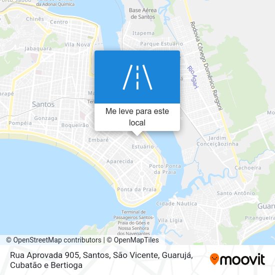 Rua Aprovada 905 mapa