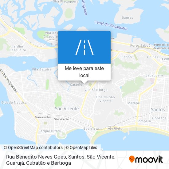 Rua Benedito Neves Góes mapa