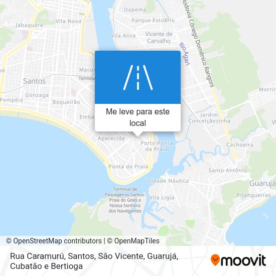 Rua Caramurú mapa