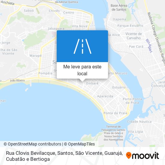 Rua Clovis Bevilacque mapa